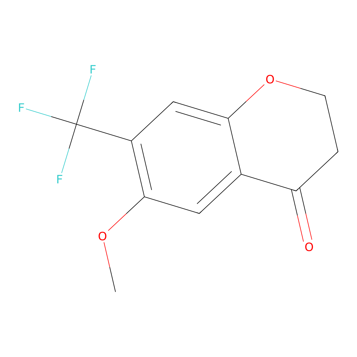 6-Methoxy-7-(trifluoromethyl)chroman-4-one molecular structure, CAS 1344891-58-2