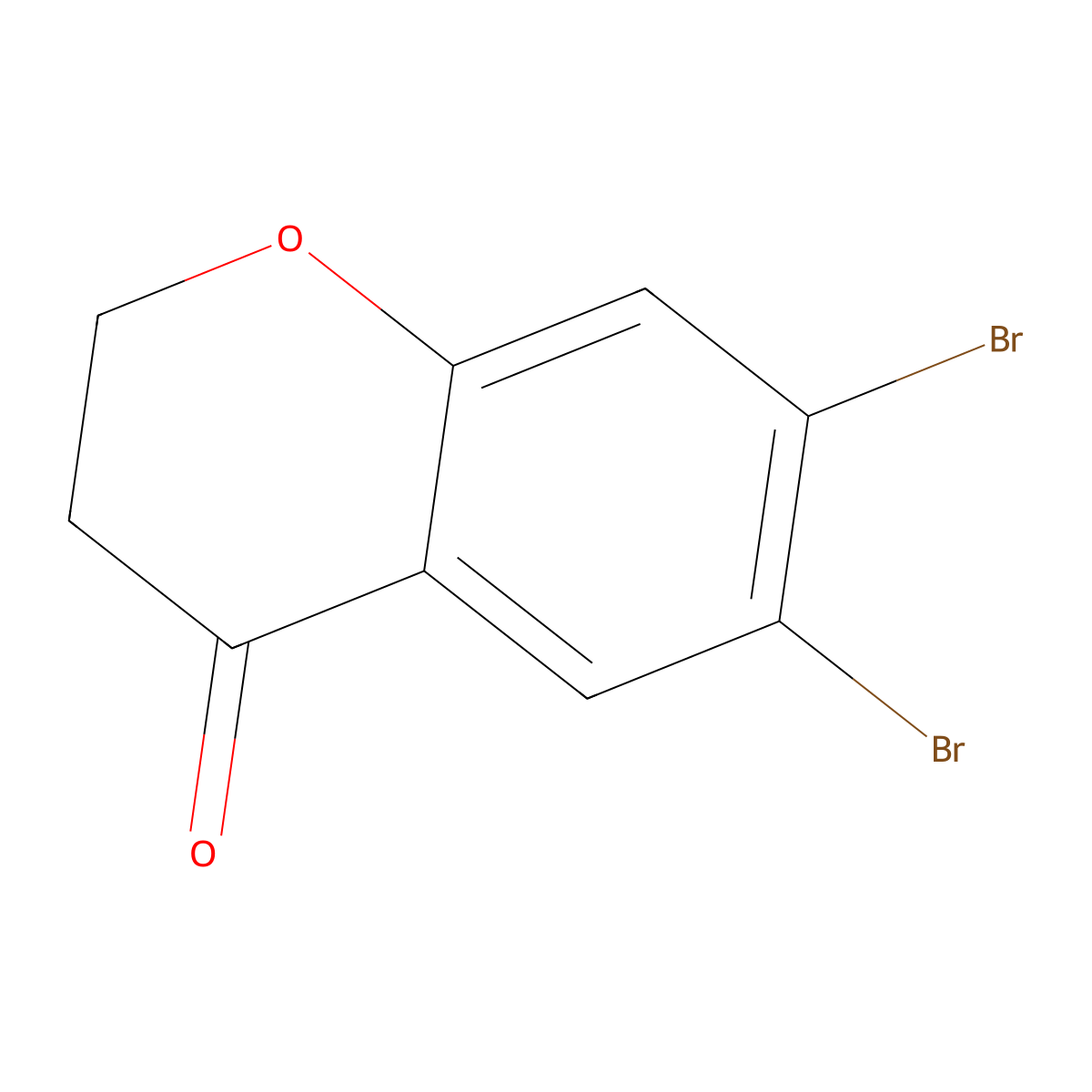 6,7-Dibromochroman-4-one molecular structure, CAS 1344892-12-1