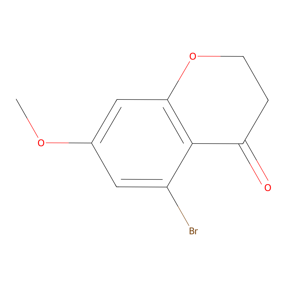 5-Bromo-7-methoxychroman-4-one molecular structure, CAS 1344894-65-0