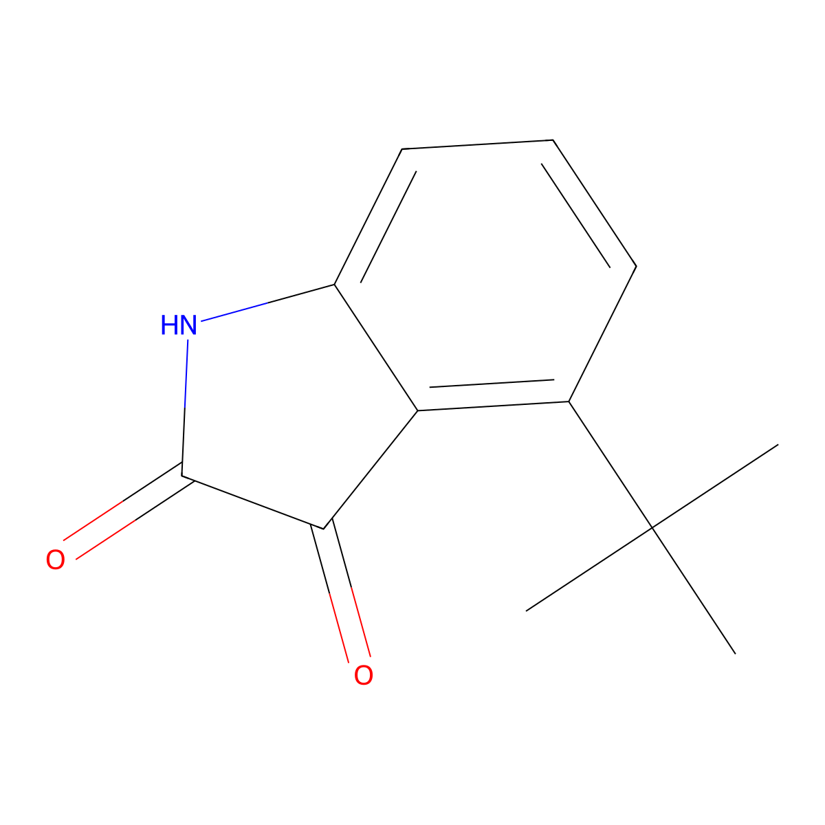 4-(tert-Butyl)indoline-2,3-dione molecular structure, CAS 1344899-56-4