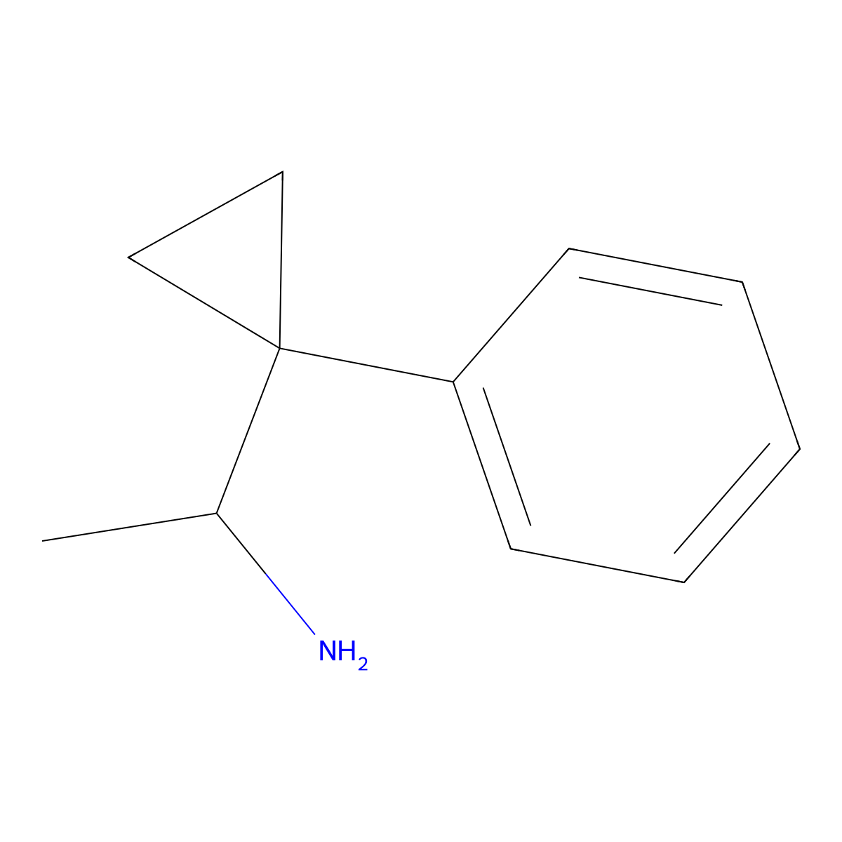 (1S)-1-(1-phenylcyclopropyl)ethan-1-amine molecular structure, CAS 1344916-80-8