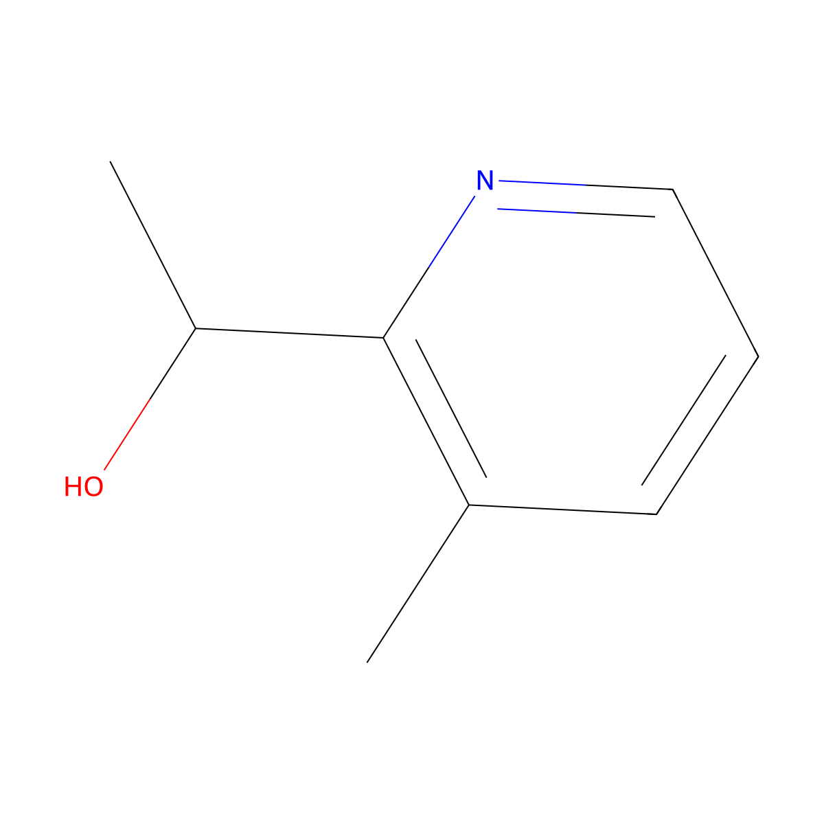 (1S)-1-(3-Methylpyridin-2-yl)ethan-1-ol molecular structure, CAS 1344930-80-8