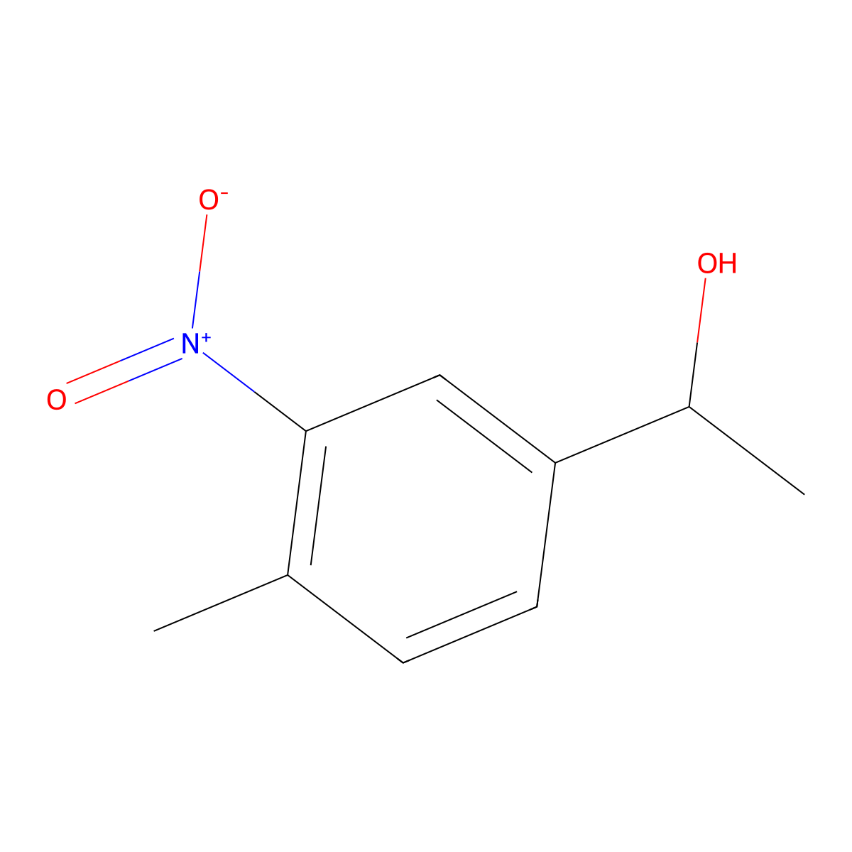 (1S)-1-(4-methyl-3-nitrophenyl)ethan-1-ol molecular structure, CAS 1344931-13-0