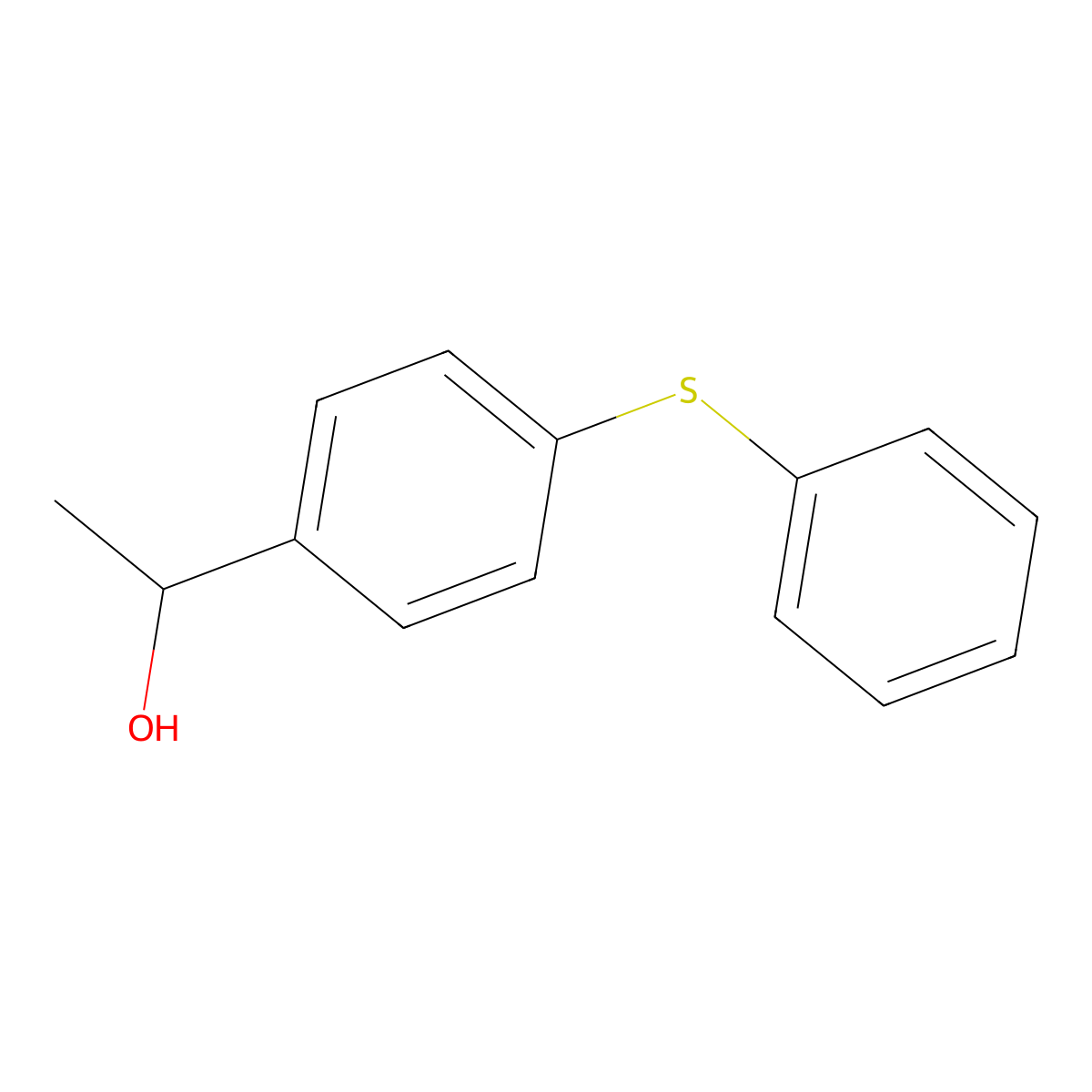 (1R)-1-[4-(phenylsulfanyl)phenyl]ethan-1-ol molecular structure, CAS 1344935-51-8