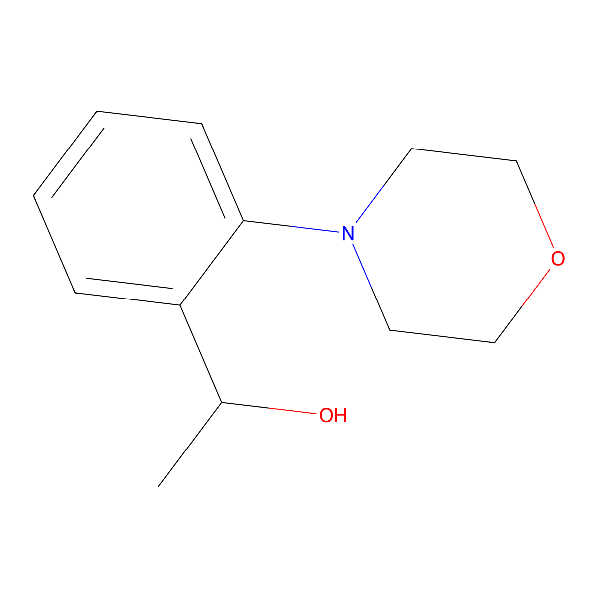 (S)-1-(2-Morpholinophenyl)ethan-1-ol molecular structure, CAS 1344938-11-9
