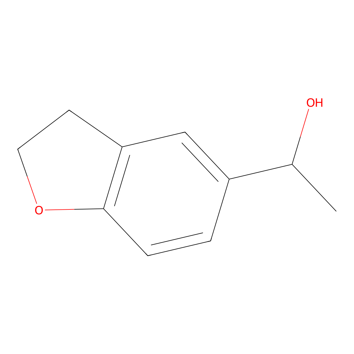 (1S)-1-(2,3-dihydro-1-benzofuran-5-yl)ethan-1-ol molecular structure, CAS 1344939-13-4