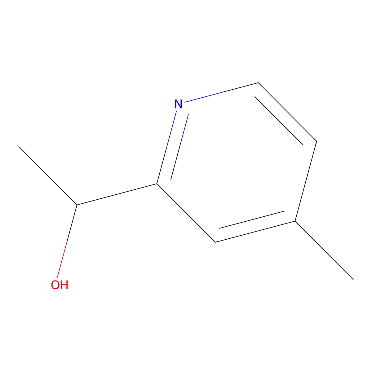 (R)-1-(4-Methylpyridin-2-yl)ethanol molecular structure, CAS 1344940-29-9
