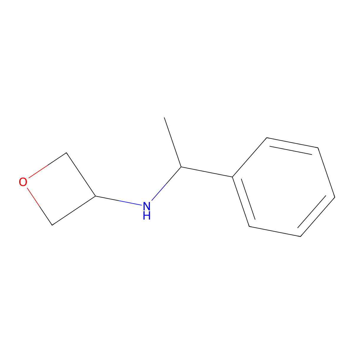 N-[(1S)-1-phenylethyl]oxetan-3-amine molecular structure, CAS 1344945-06-7