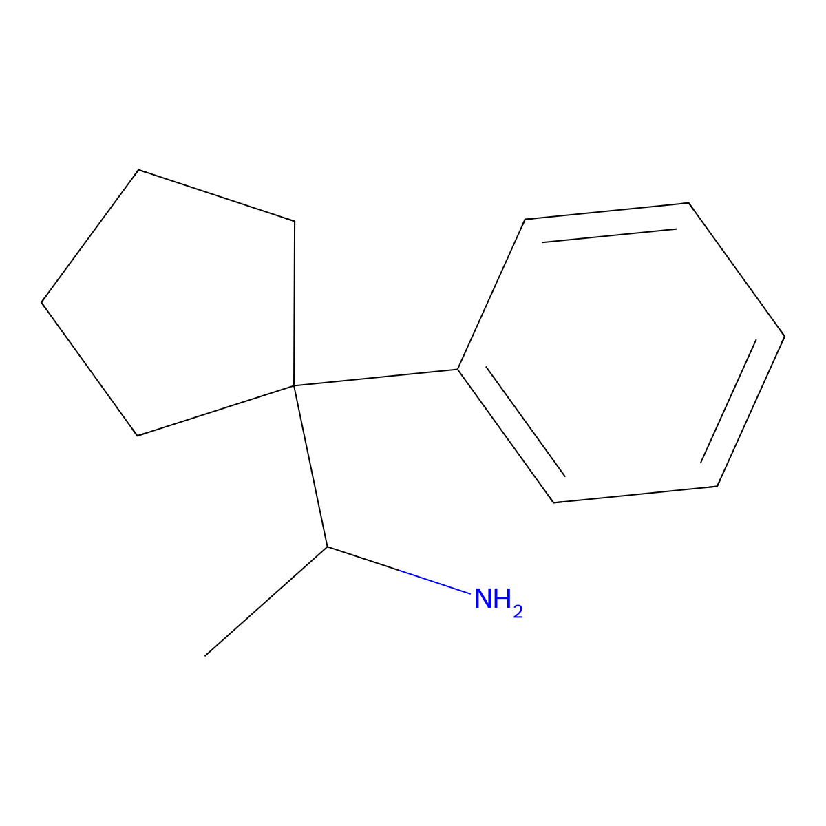 (1S)-1-(1-phenylcyclopentyl)ethan-1-amine molecular structure, CAS 1344949-05-8