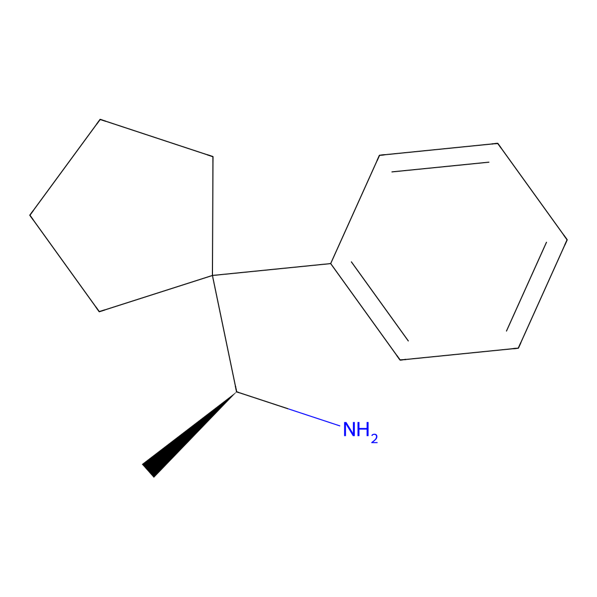 (1S)-1-(1-phenylcyclopentyl)ethan-1-amine molecular structure, CAS 1344949-05-8