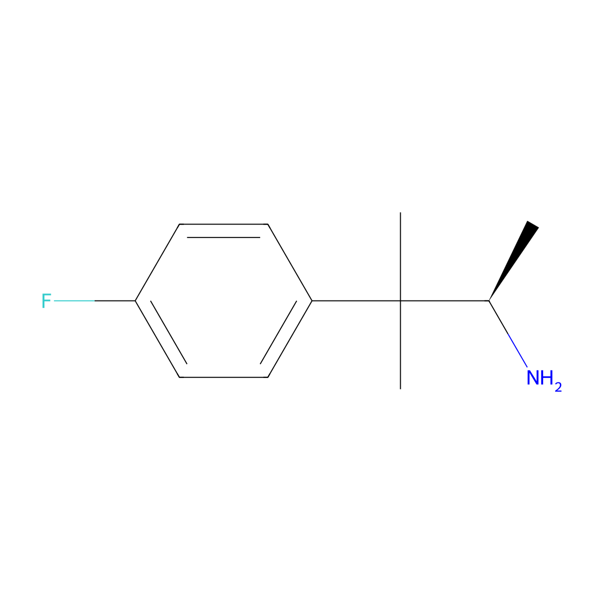 (2R)-3-(4-fluorophenyl)-3-methylbutan-2-amine molecular structure, CAS 1344949-54-7