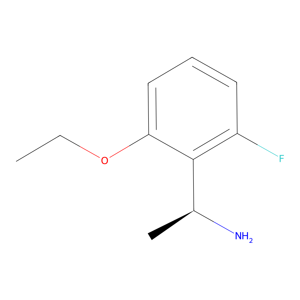 (S)-1-(2-Ethoxy-6-fluorophenyl)ethan-1-amine molecular structure, CAS 1344950-91-9