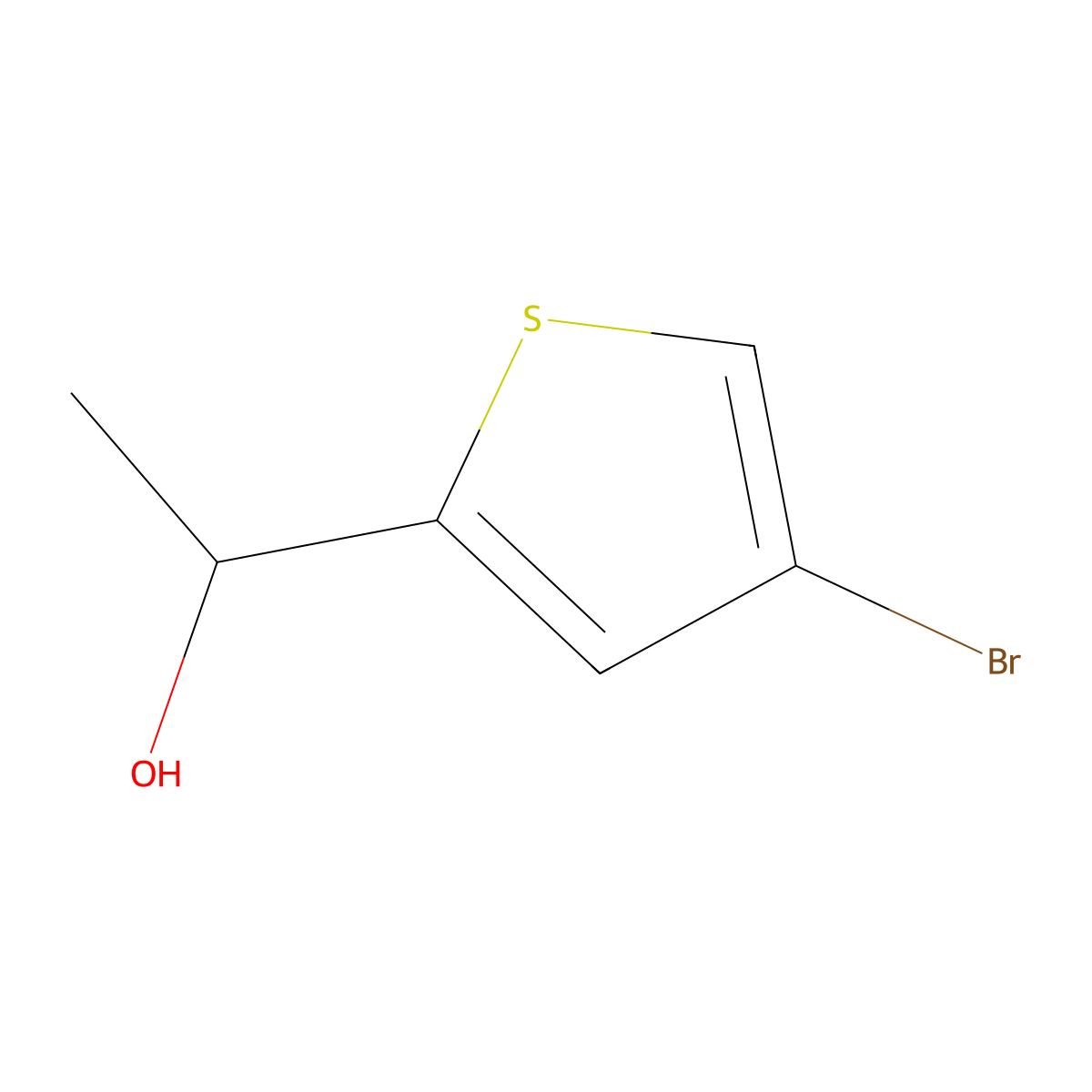 (S)-1-(4-Bromothiophen-2-yl)ethanol molecular structure, CAS 1344958-87-7