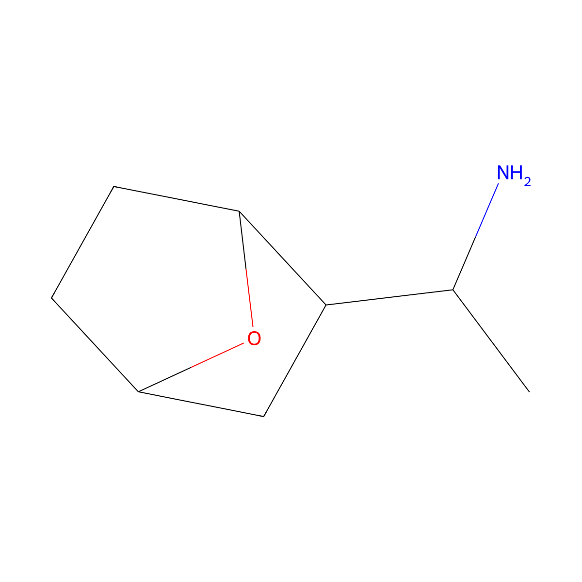 (1r)-1-{7-Oxabicyclo[2.2.1]heptan-2-yl}ethan-1-amine molecular structure, CAS 1344970-46-2