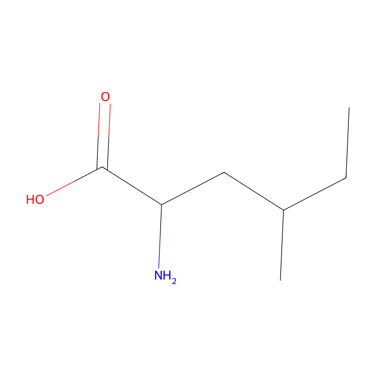 (2R)-2-amino-4-methylhexanoic acid molecular structure, CAS 1344970-55-3