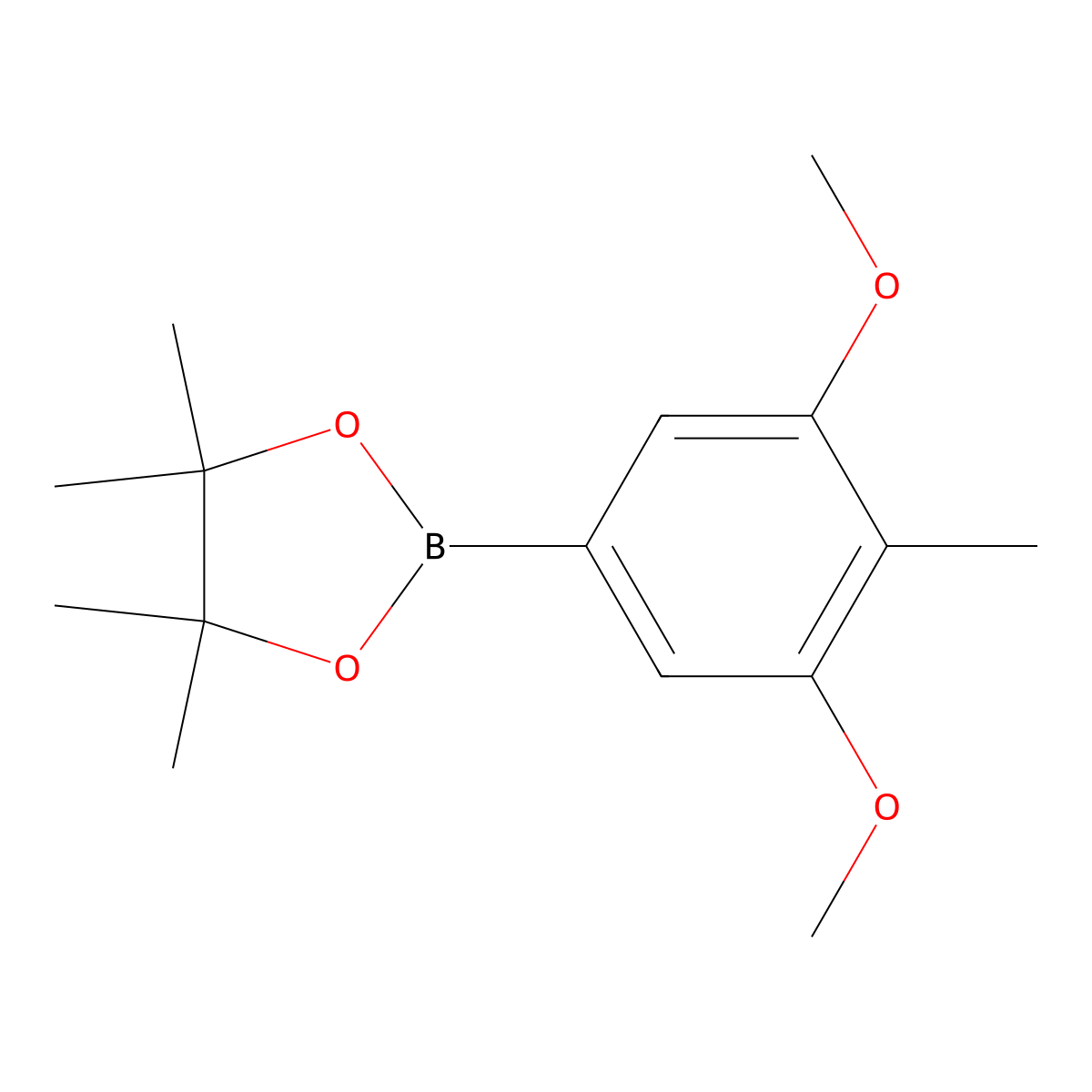 2-(3,5-Dimethoxy-4-methylphenyl)-4,4,5,5-tetramethyl-1,3,2-dioxaborolane molecular structure, CAS 1345024-09-0