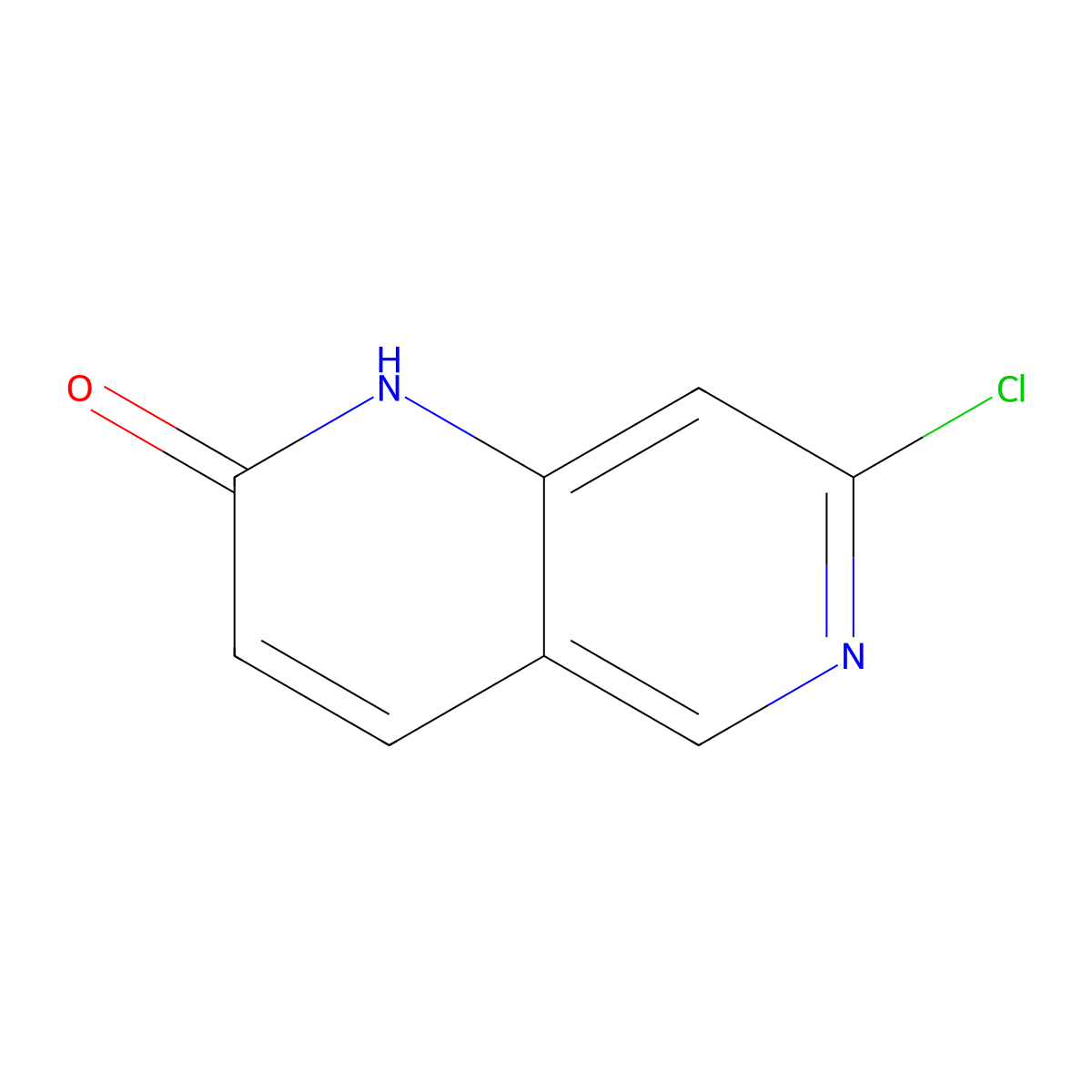 7-Chloro-1,6-naphthyridin-2(1H)-one molecular structure, CAS 1345091-18-0