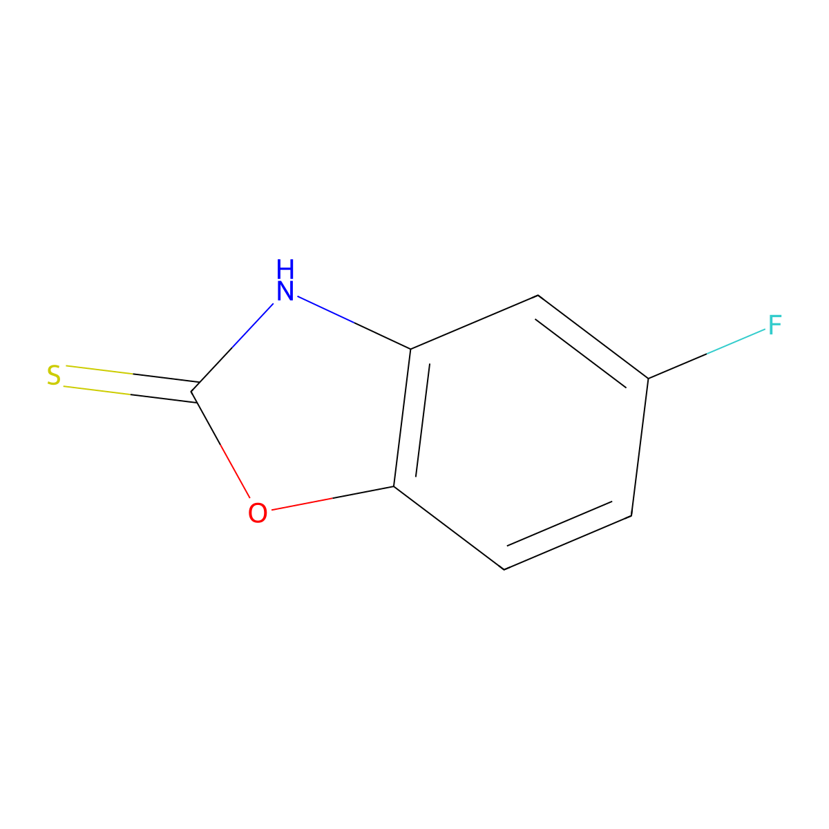 5-Fluorobenzoxazole-2-thiol molecular structure, CAS 13451-78-0