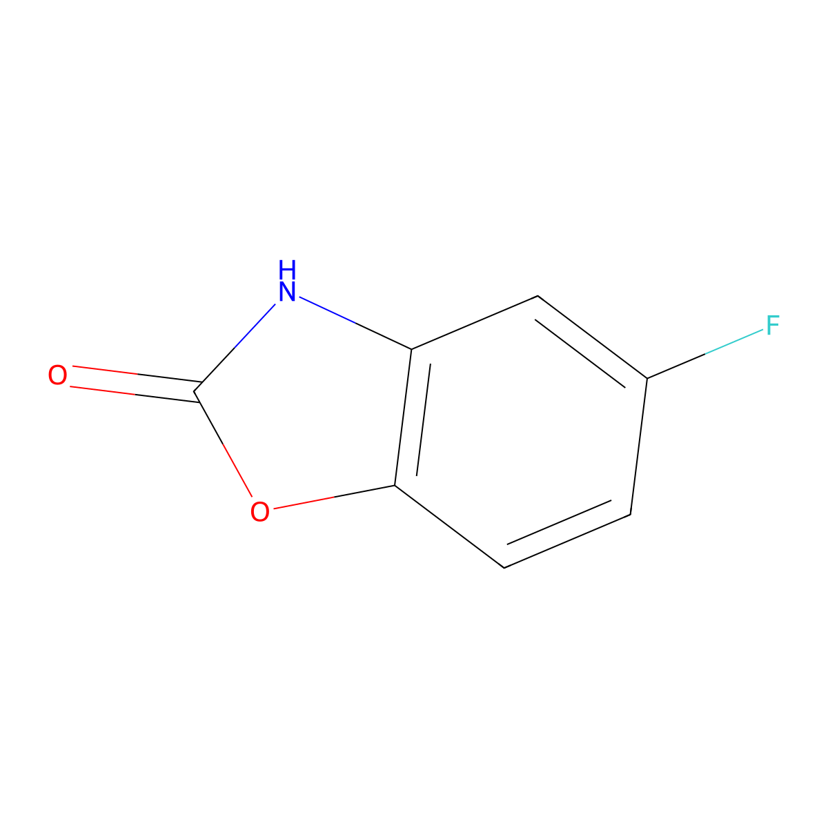 5-Fluoro-2(3H)-benzoxazolone molecular structure, CAS 13451-79-1