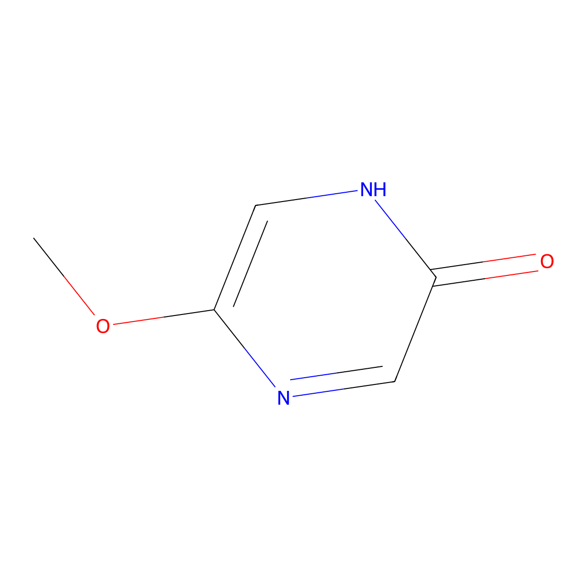 5-Methoxypyrazin-2(1H)-one molecular structure, CAS 134510-06-8