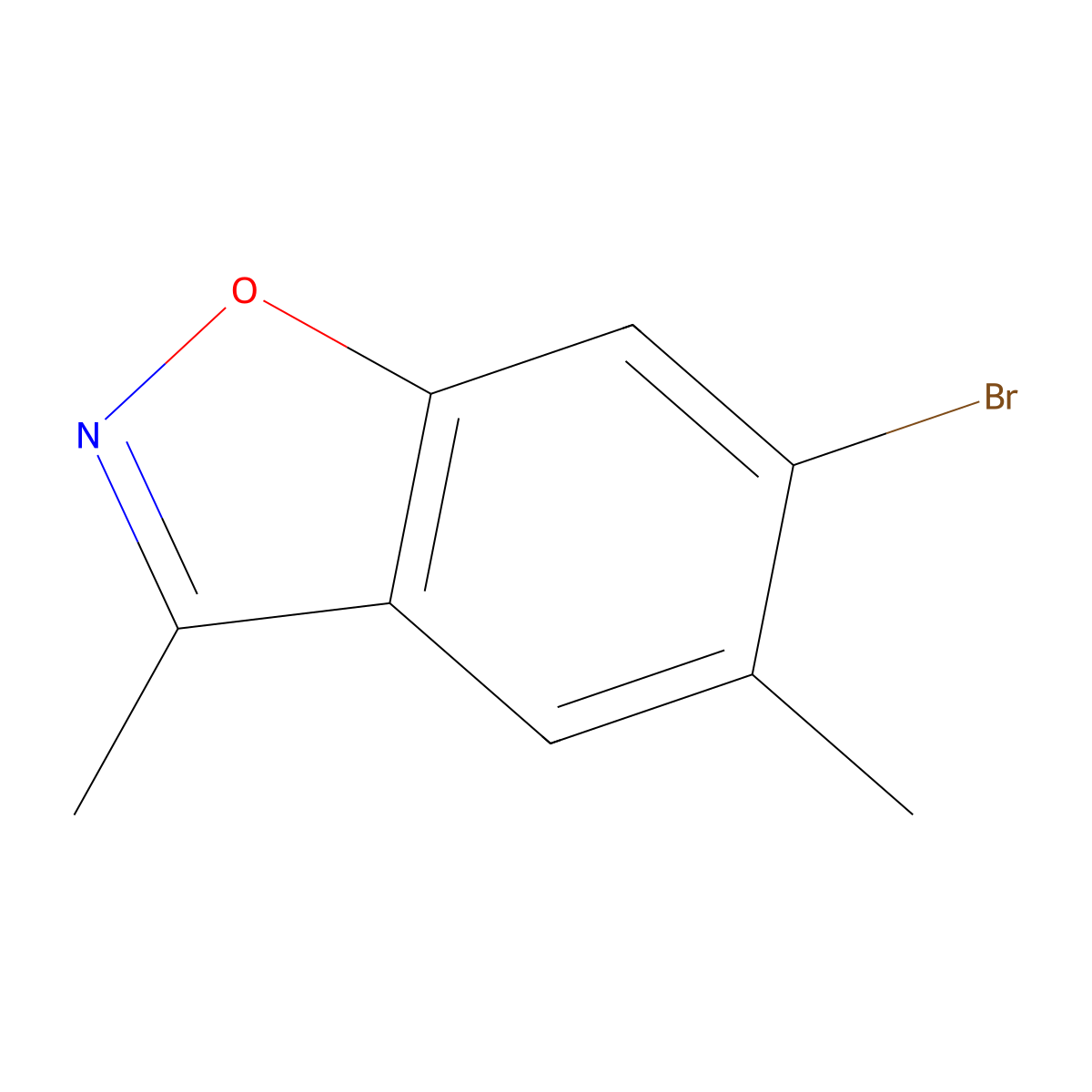 6-Bromo-3,5-dimethylbenzo[d]isoxazole molecular structure, CAS 1345119-01-8