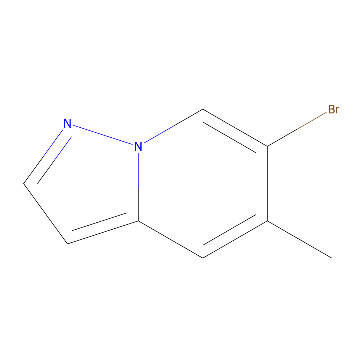 6-Bromo-5-methylpyrazolo(1,5-a)pyridine molecular structure, CAS 1345121-23-4