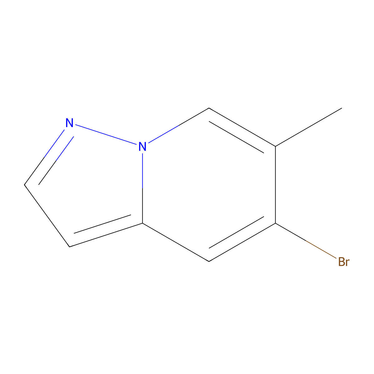 5-Bromo-6-methylpyrazolo[1,5-a]pyridine molecular structure, CAS 1345121-35-8