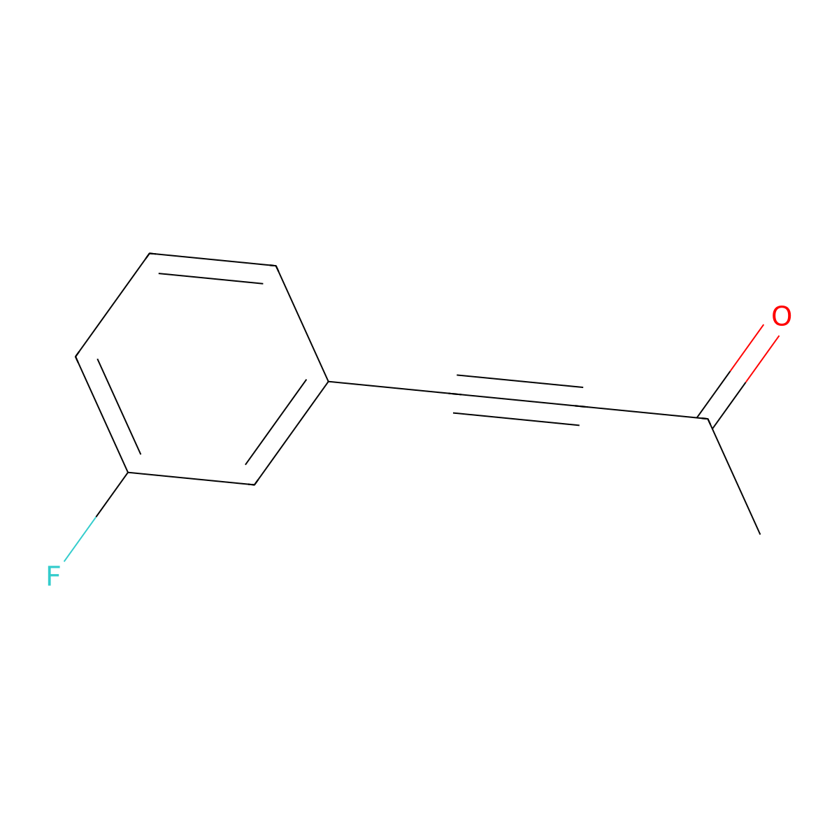 4-(3-Fluorophenyl)-3-butyn-2-one molecular structure, CAS 1345165-95-8