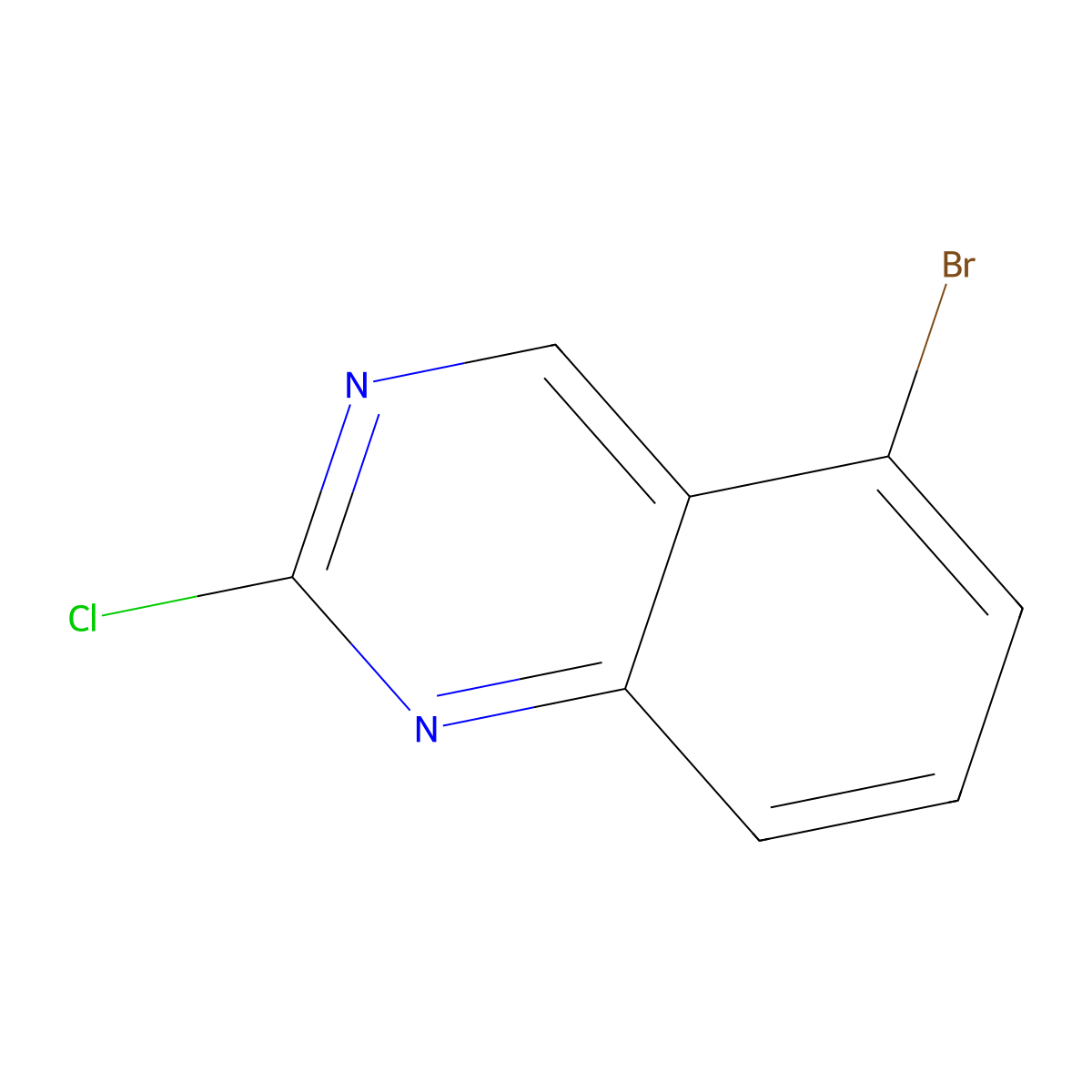 5-Bromo-2-chloroquinazoline molecular structure, CAS 134517-33-2
