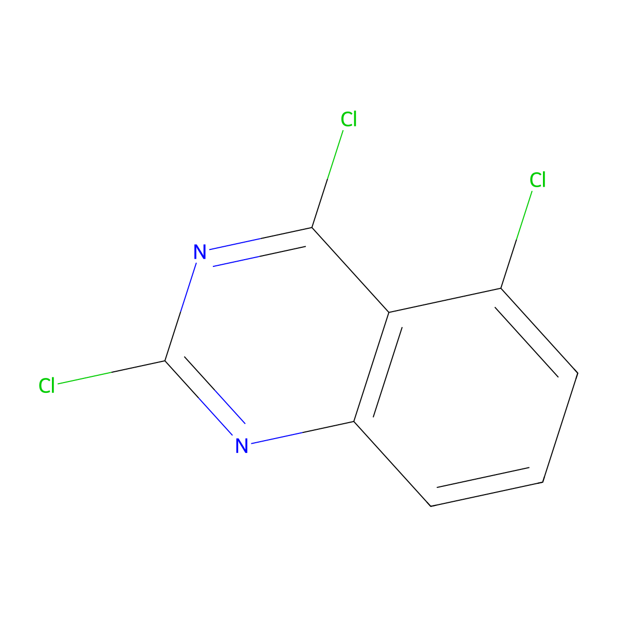 2,4,5-Trichloroquinazoline molecular structure, CAS 134517-55-8