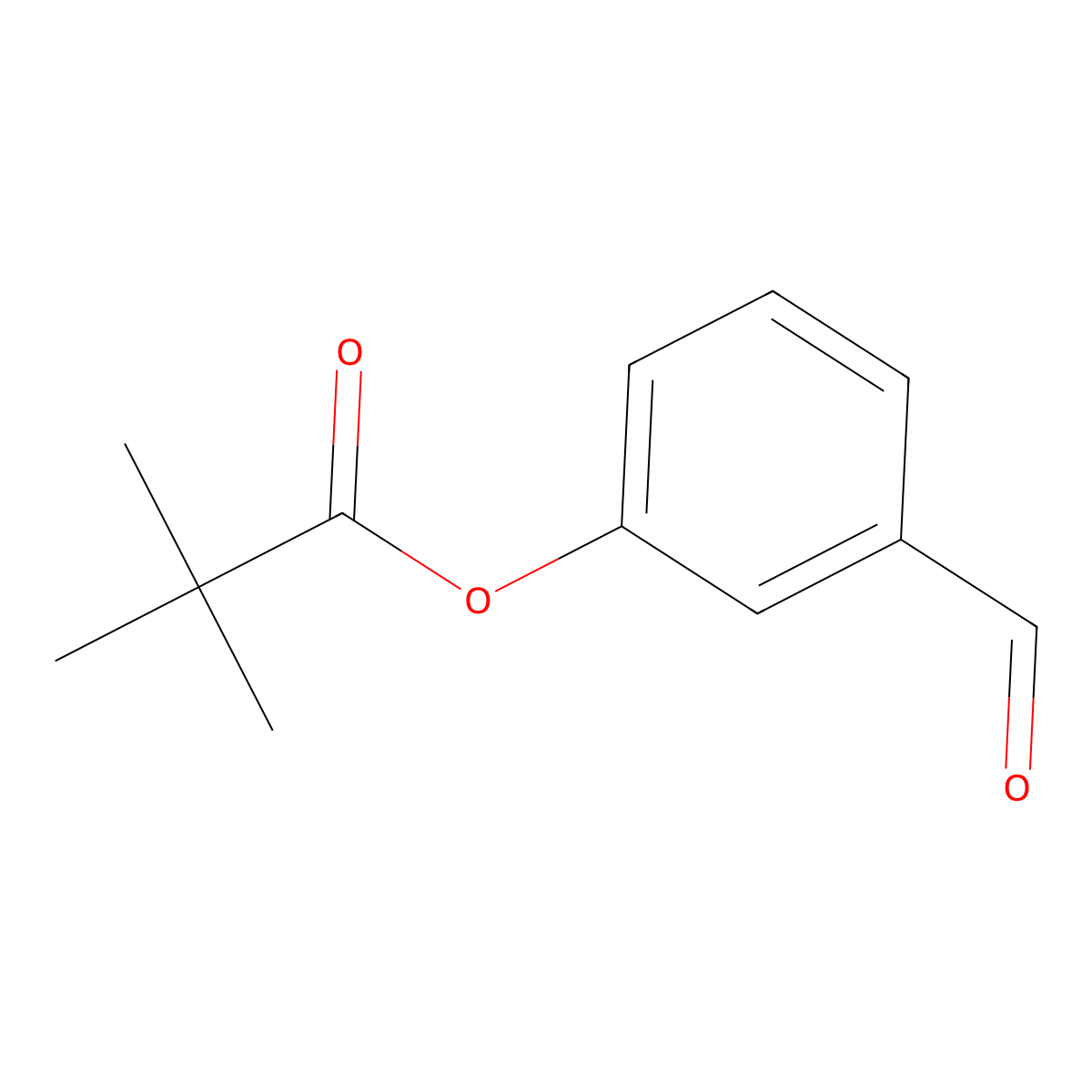 3-Formylphenyl pivalate molecular structure, CAS 134518-89-1
