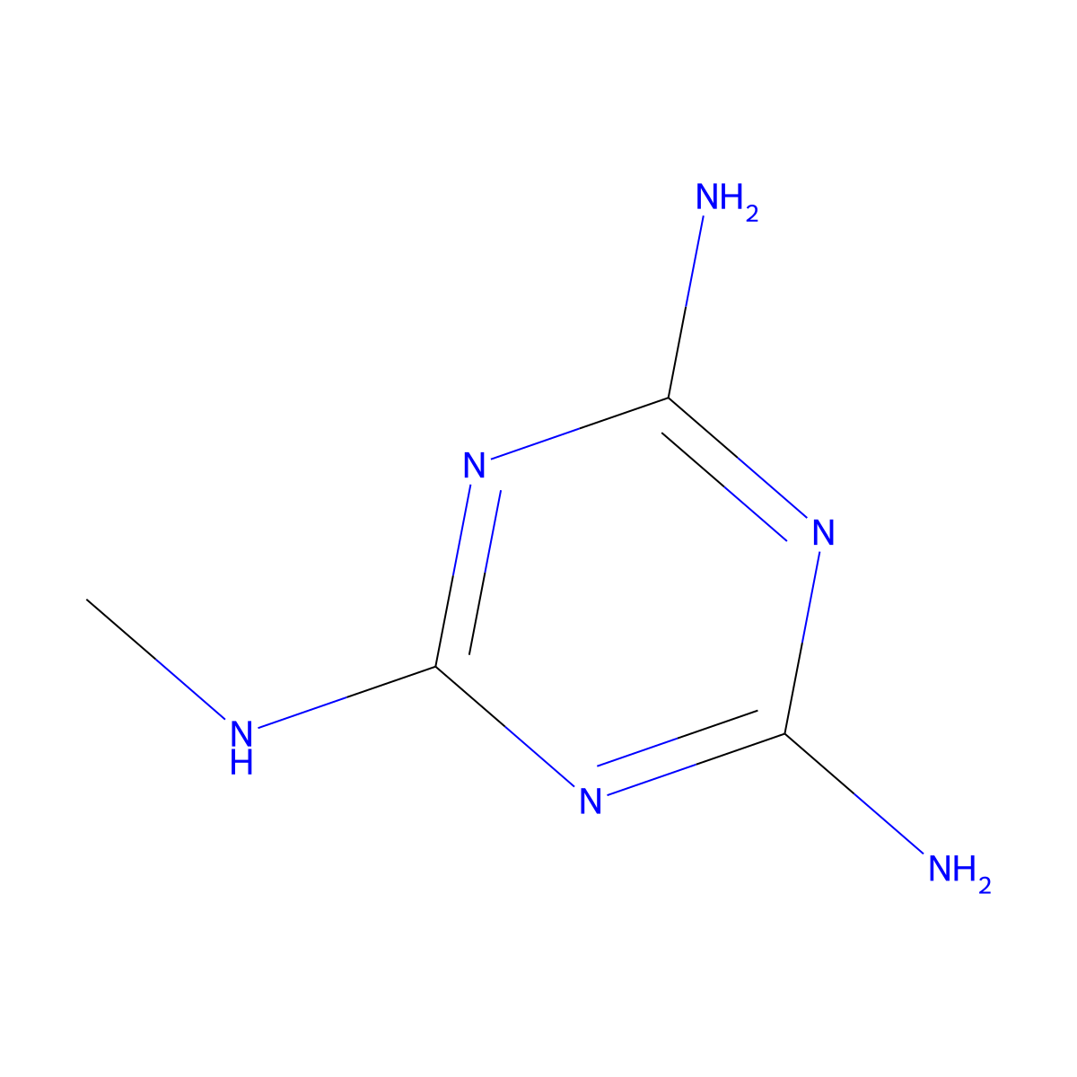 Melamine, methyl- molecular structure, CAS 13452-77-2
