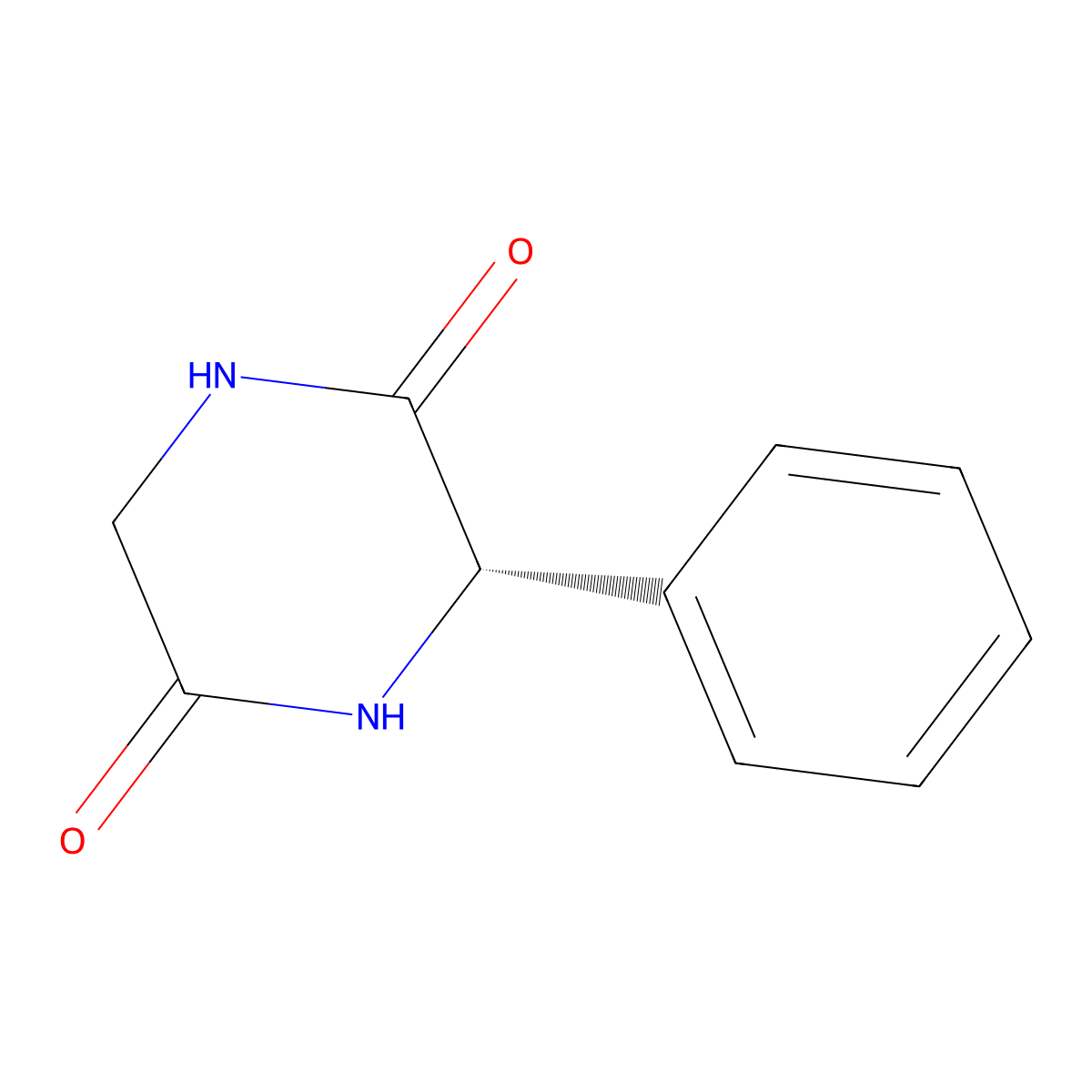 (3S)-3-phenylpiperazine-2,5-dione molecular structure, CAS 134521-82-7
