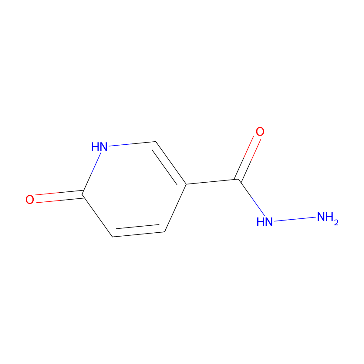 6-Hydroxypyridine-3-carbohydrazide molecular structure, CAS 134531-63-8