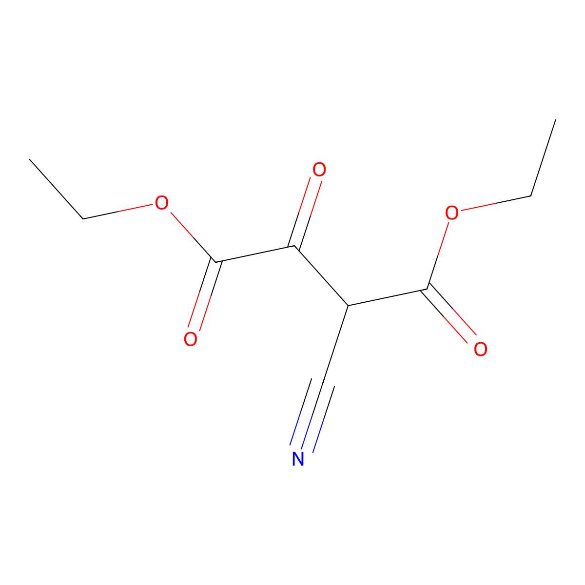 Diethyl 2-cyano-3-oxosuccinate molecular structure, CAS 134541-15-4