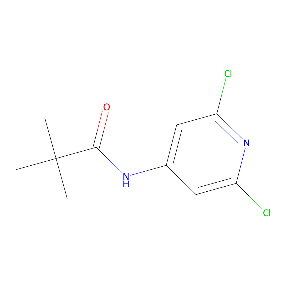 N-(2,6-dichloropyridin-4-yl)pivalamide molecular structure, CAS 1345456-45-2