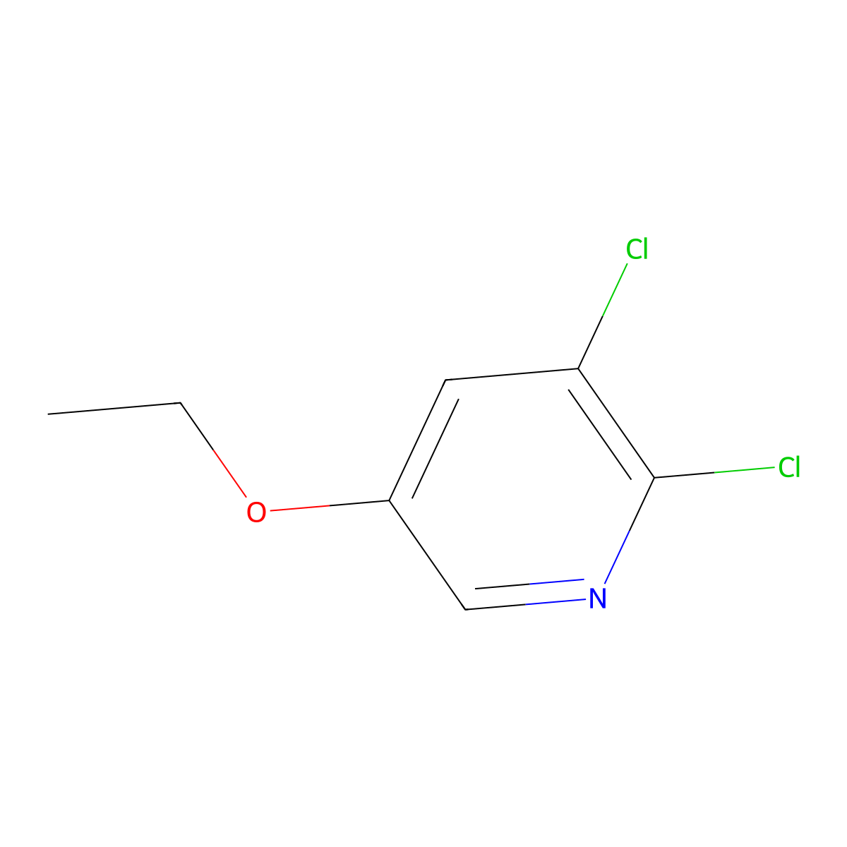 2,3-Dichloro-5-ethoxypyridine molecular structure, CAS 1345471-27-3