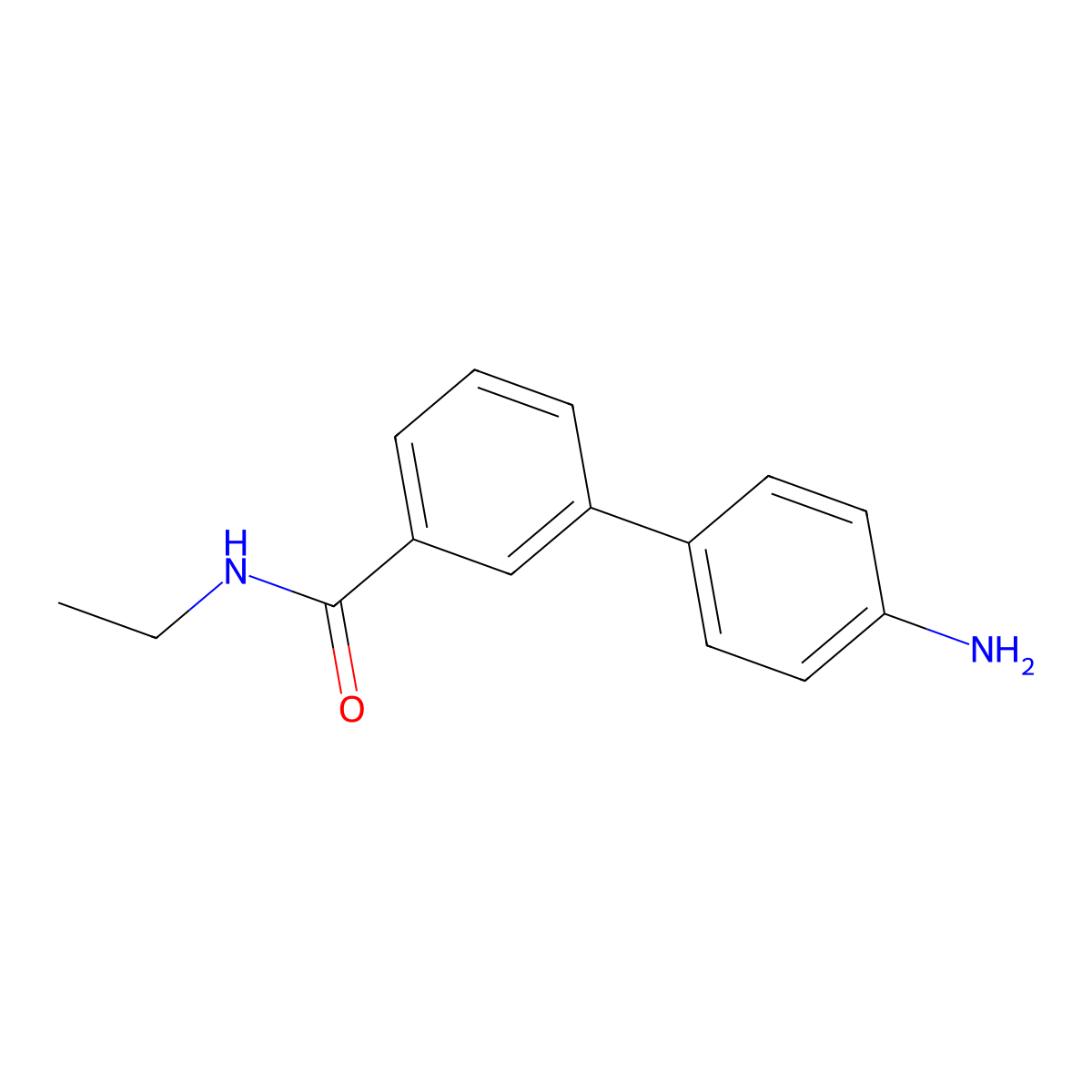 3-(4-Aminophenyl)-N-ethylbenzamide molecular structure, CAS 1345471-45-5