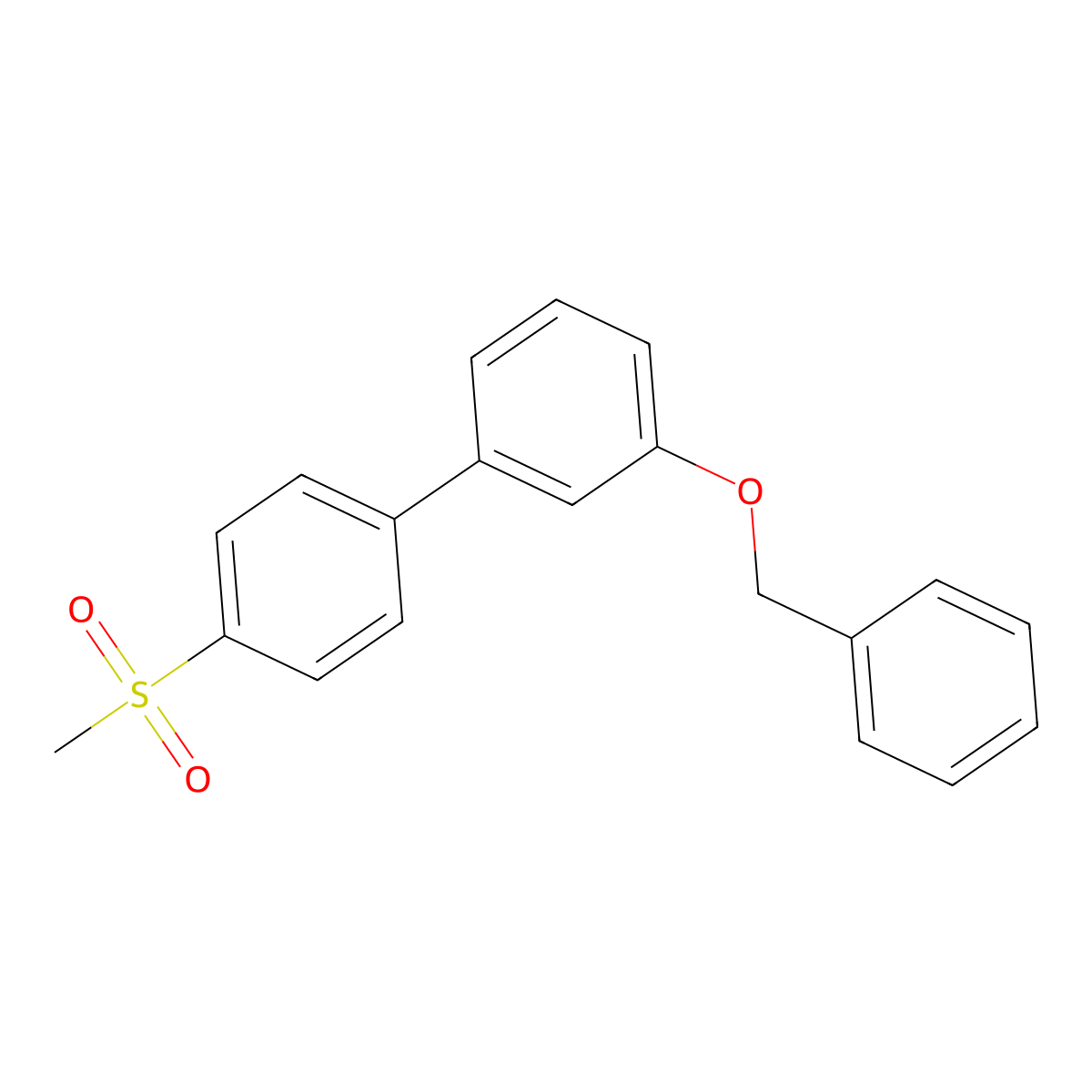 1-[3-(Benzyloxy)phenyl]-4-methanesulfonylbenzene molecular structure, CAS 1345472-18-5