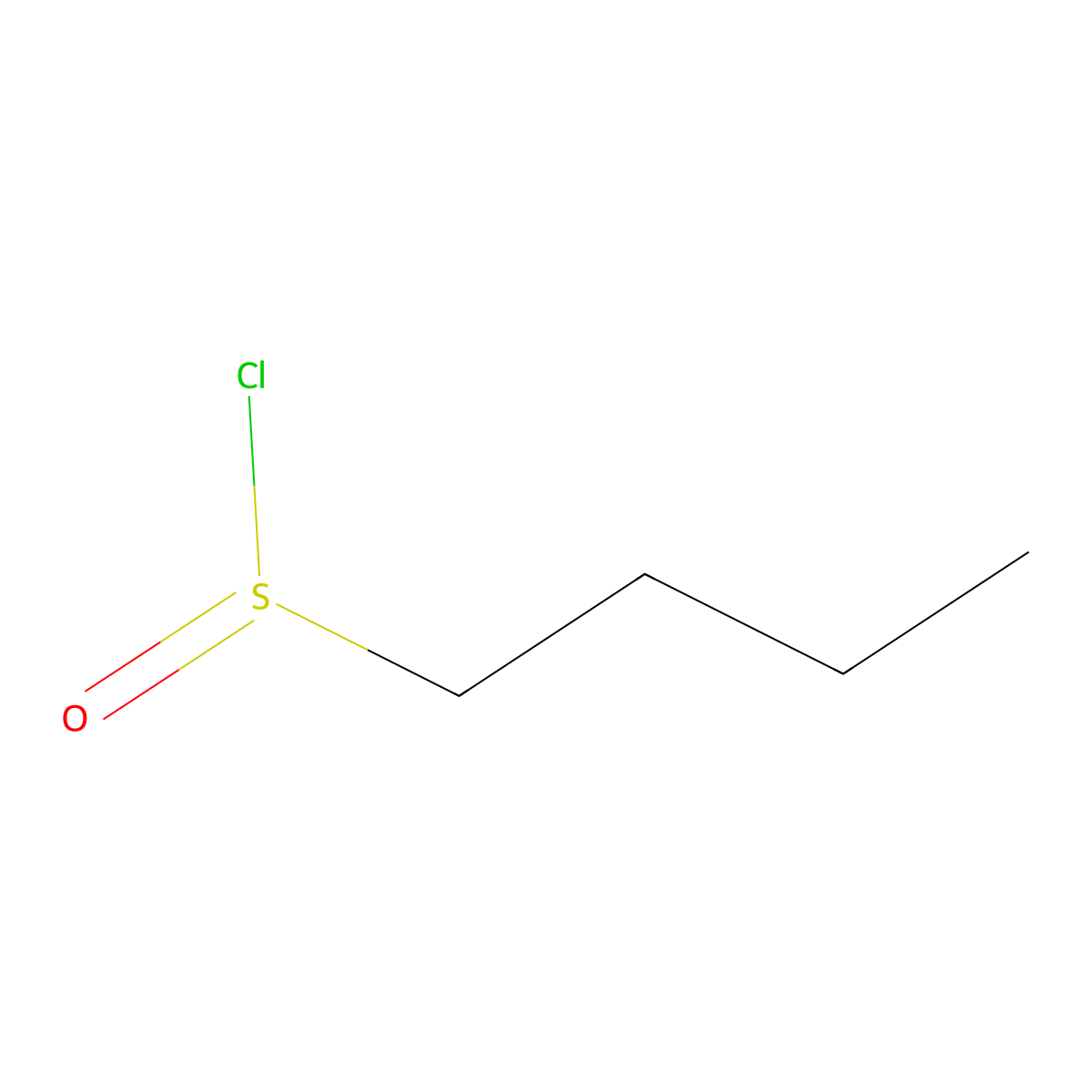 1-Butanesulfinyl chloride molecular structure, CAS 13455-88-4
