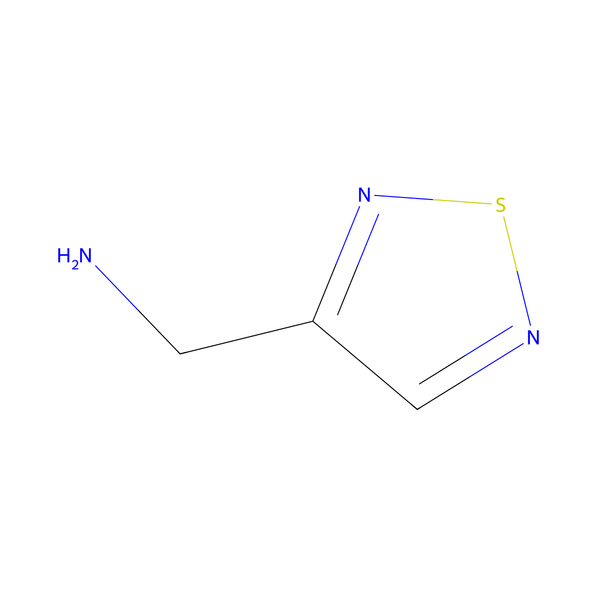 1,2,5-Thiadiazole-3-methanamine molecular structure, CAS 134552-98-0
