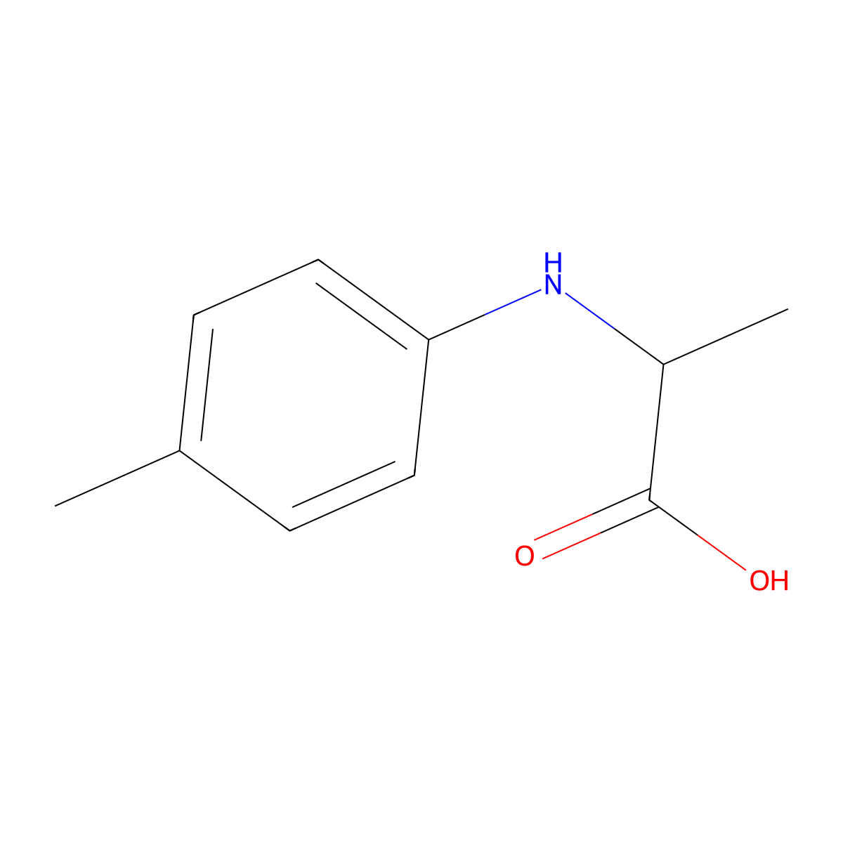 2-p-Tolylamino propionic acid molecular structure, CAS 1345697-82-6