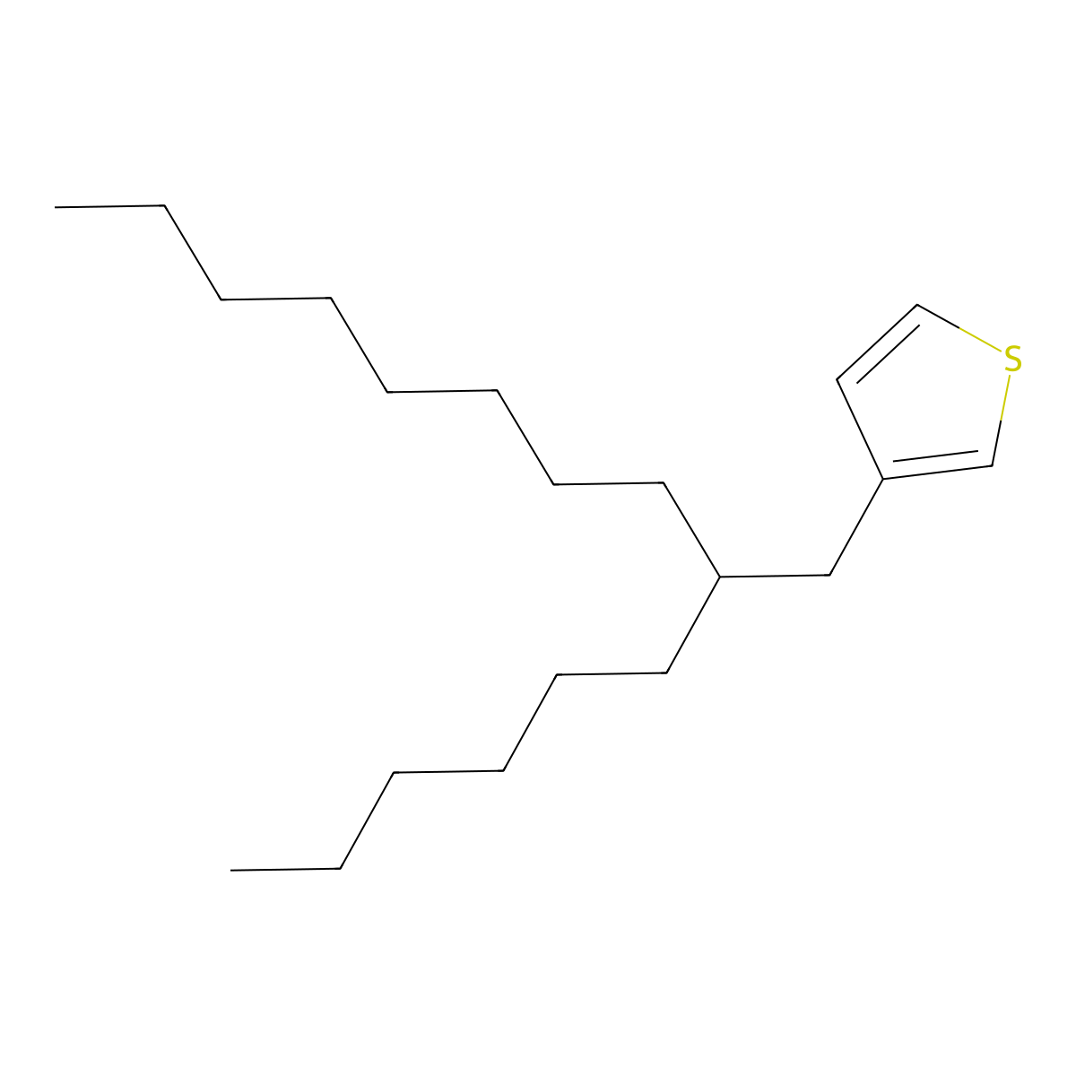 3-(2-Hexyldecyl)thiophene molecular structure, CAS 1345699-92-4