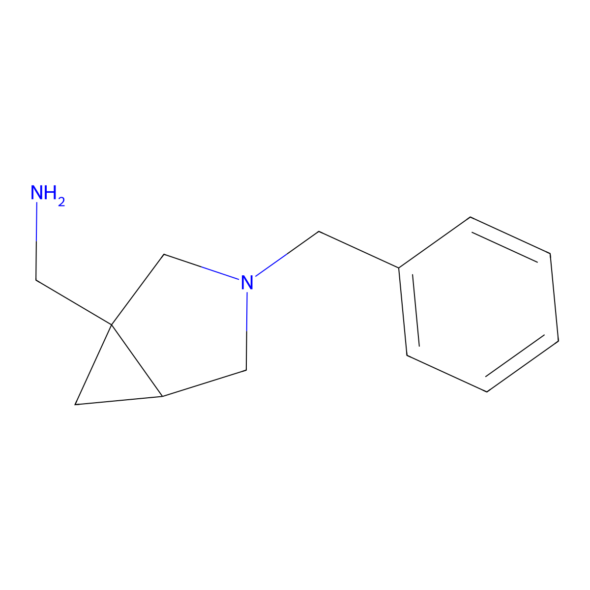 1-(Aminomethyl)-3-benzyl-3-azabicyclo[3.1.0]hexane molecular structure, CAS 134574-95-1