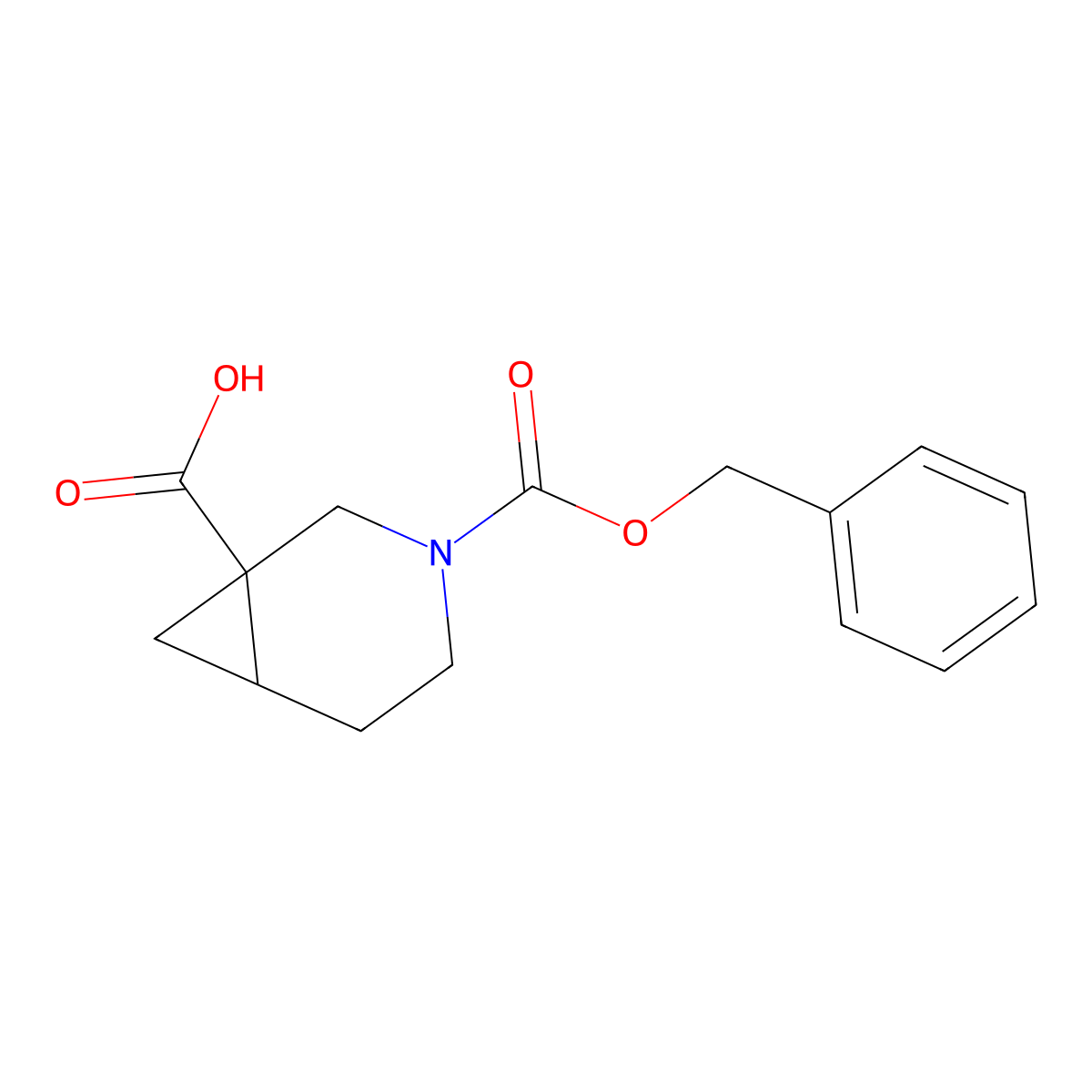 3-[(Benzyloxy)carbonyl]-3-azabicyclo[4.1.0]heptane-1-carboxylic acid molecular structure, CAS 134575-45-4