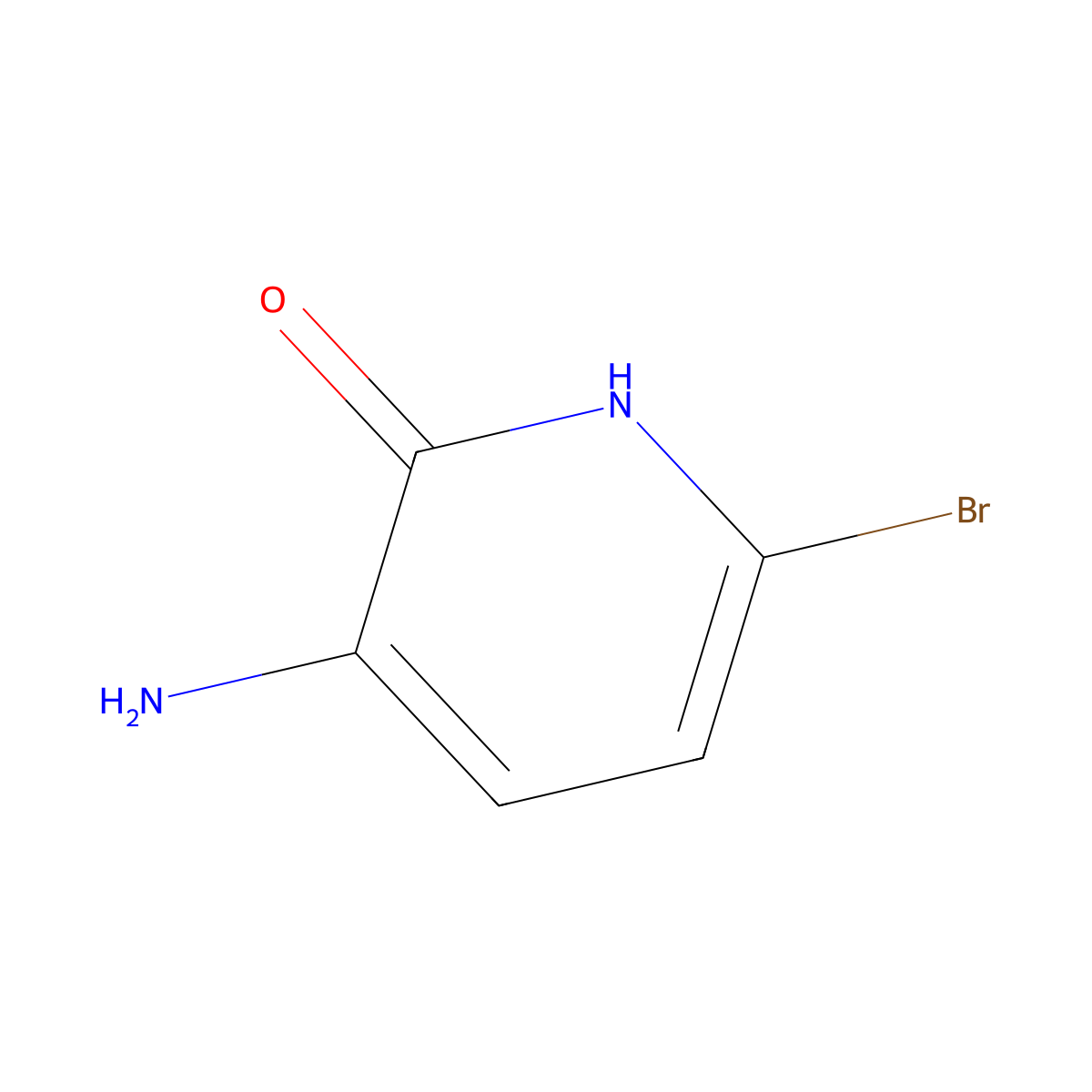 3-Amino-6-bromopyridin-2-ol molecular structure, CAS 134577-43-8