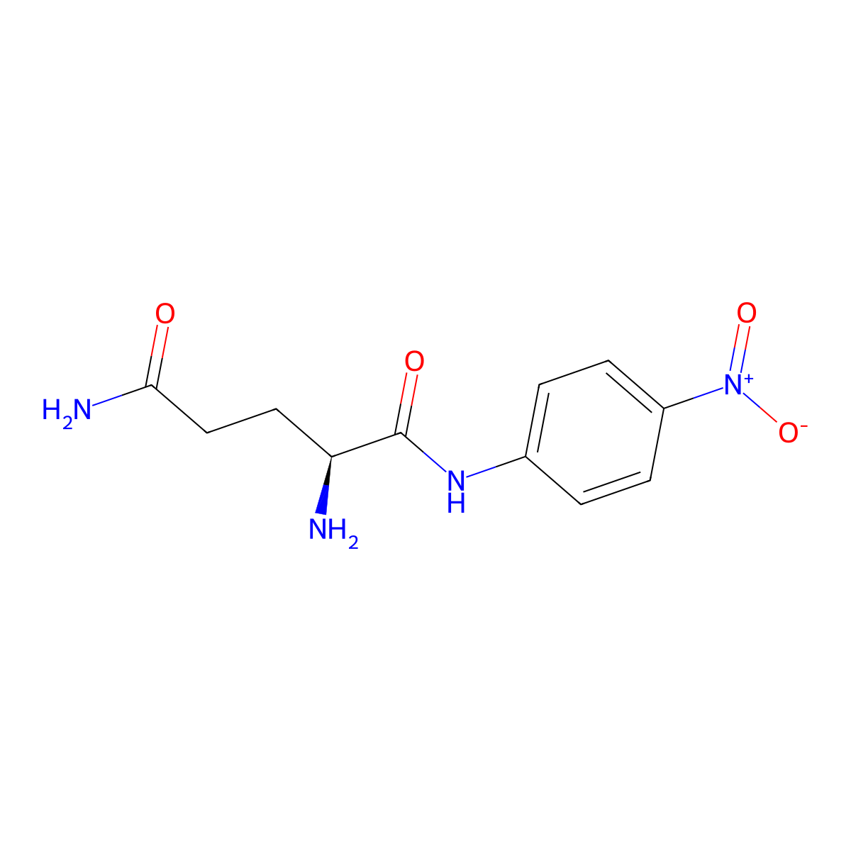 H-Gln-pNA molecular structure, CAS 134580-25-9