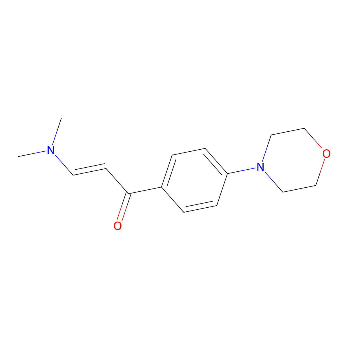 (2E)-3-(dimethylamino)-1-[4-(morpholin-4-yl)phenyl]prop-2-en-1-one molecular structure, CAS 1345865-34-0