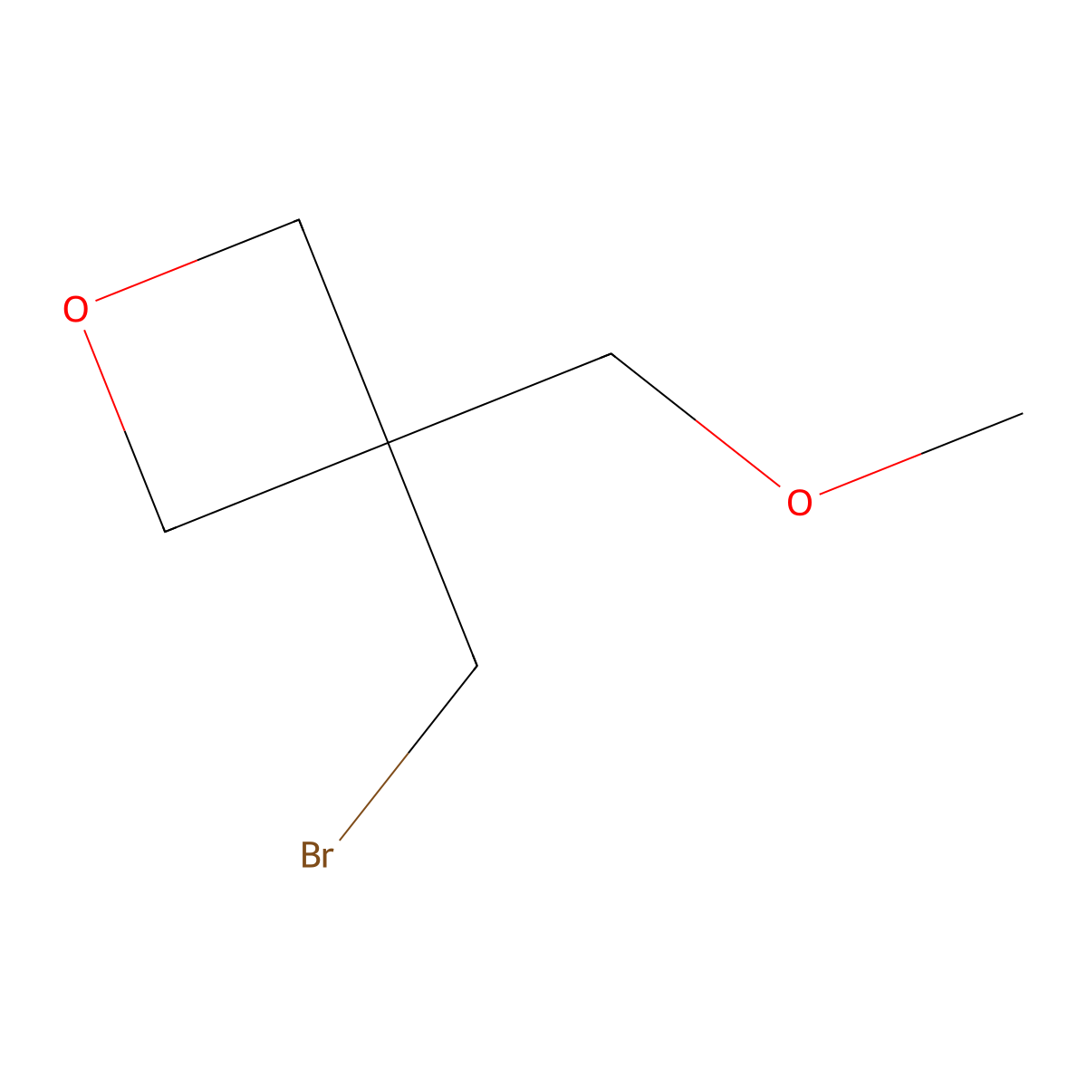 3-(Bromomethyl)-3-(methoxymethyl)oxetane molecular structure, CAS 1345881-95-9