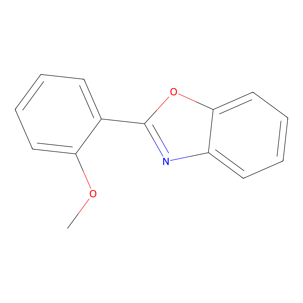 Benzoxazole, 2-(2-methoxyphenyl)- molecular structure, CAS 13459-17-1